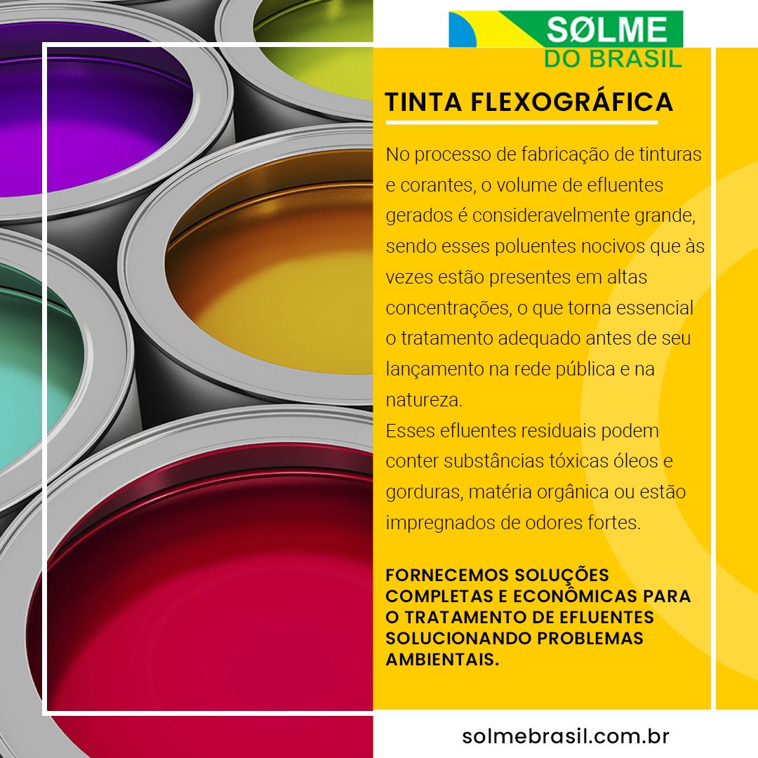 Soluções para tinta flexográfica